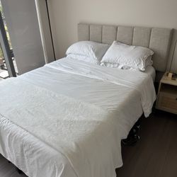 Queen Memory Foam 12inch Mattress + 14inch Steel Bed Frame