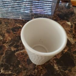 Plant Pot White Ceramic 5 Inches 