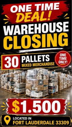 30 Pallets Mixed Merchandise Warehouse Lot