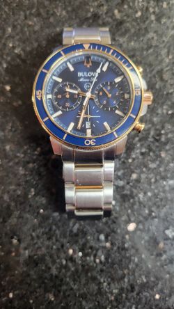 Bulova 98B301 Marine Star Blue Stainless Steel Case Men's Watch 111962-1 JAR
