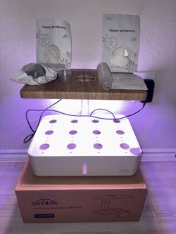 Hydroponics Growing System, 12 Pods Herb Garden Kit Indoor, with Growing LED, Water Tank and Pump System