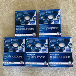 Office Depot Multi Purpose Printer & Copy Paper 5 Reams , 2500 Sheets Per Case , 20 LB , 8.5“x11” White $30
