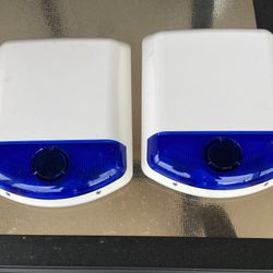 2 wireless outdoor sirens