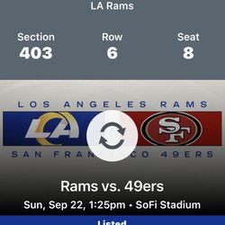 Rams Vs 49ers