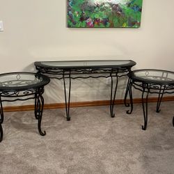 Tables , 2 End Tables , 1 console table 