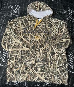 Cabelas Realtree MAX-5 Camo Hunting Hoodie Outdoor Men’s Large 1961 Embroidered