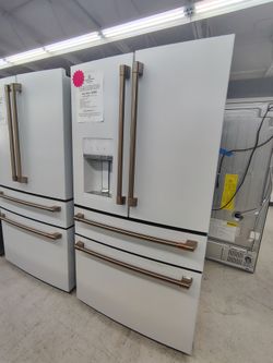 $3000(LIMITED TIME OFFER: FREE DELIVERY Within 20 Miles) GE CAFE French 4 Door Refrigerator in White