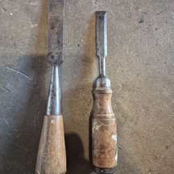 Vintage Wood Chisels - Set Of 2
