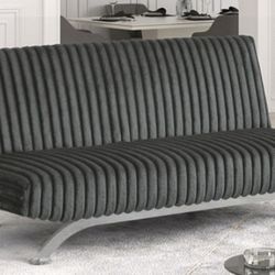 Brand New Grey Futon Sofa Sleeper 