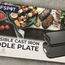 Cast Iron Reversible Griddle Plate Grill