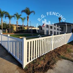 White Vinyl Fence