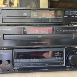 Vintage Denon & Kenwood Receiver And CD Players