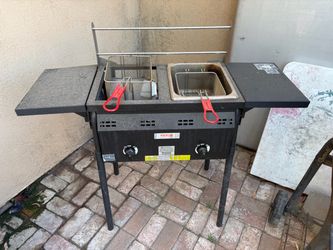 VEVOR Dual Basket Outdoor Gas Deep Fryer