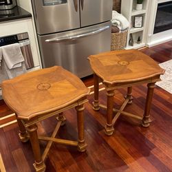 Two Wooden Side Tables