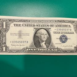 Billete Con Estrella Sello Azul😎