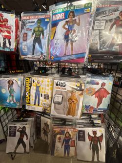 New Halloween costumes 100s available. Kid's and adults $5 each and up