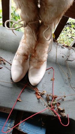 Women's white boots Size 10