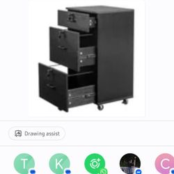 Ktaxon 3 Drawers File Cabinet Legal&Letter Size, with Pencil Drawers Mobile File Cabinet with Rollers, White