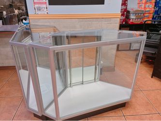 Triangular Glass Display Cabinet
