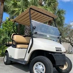 white 2018 ezgo LITHIUM BATTERY 48v txt ELITE 4 seat Passenger golf cart