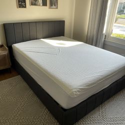 Queen Bed Frame With Storage Drawers