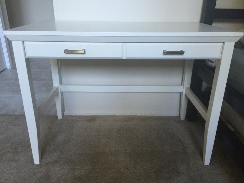 Crate & Barrel Paterson White Desk