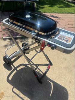 Weber traveler 40in portable liquid propane gas grill in black brand new  pickup only