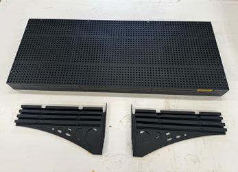 Garage Shelves - Black Metal - 4 Pack