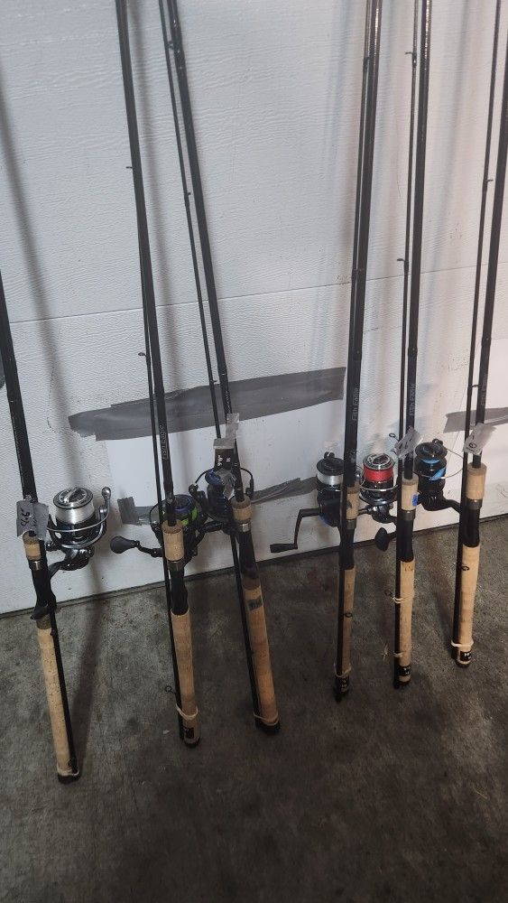 Pole Setup For Fisbing Stripped Bass And Others