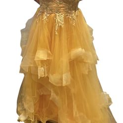 Sparkly Tulle Ball Gown Long Glitter Ruffled Prom Dresses Spaghetti Straps Formal Evening Party Gowns for Women