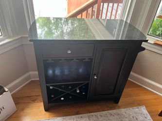 Wine bar with granite top