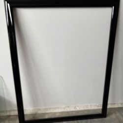 Frame picture wider glossy black without backing or glass sturdy art crafting