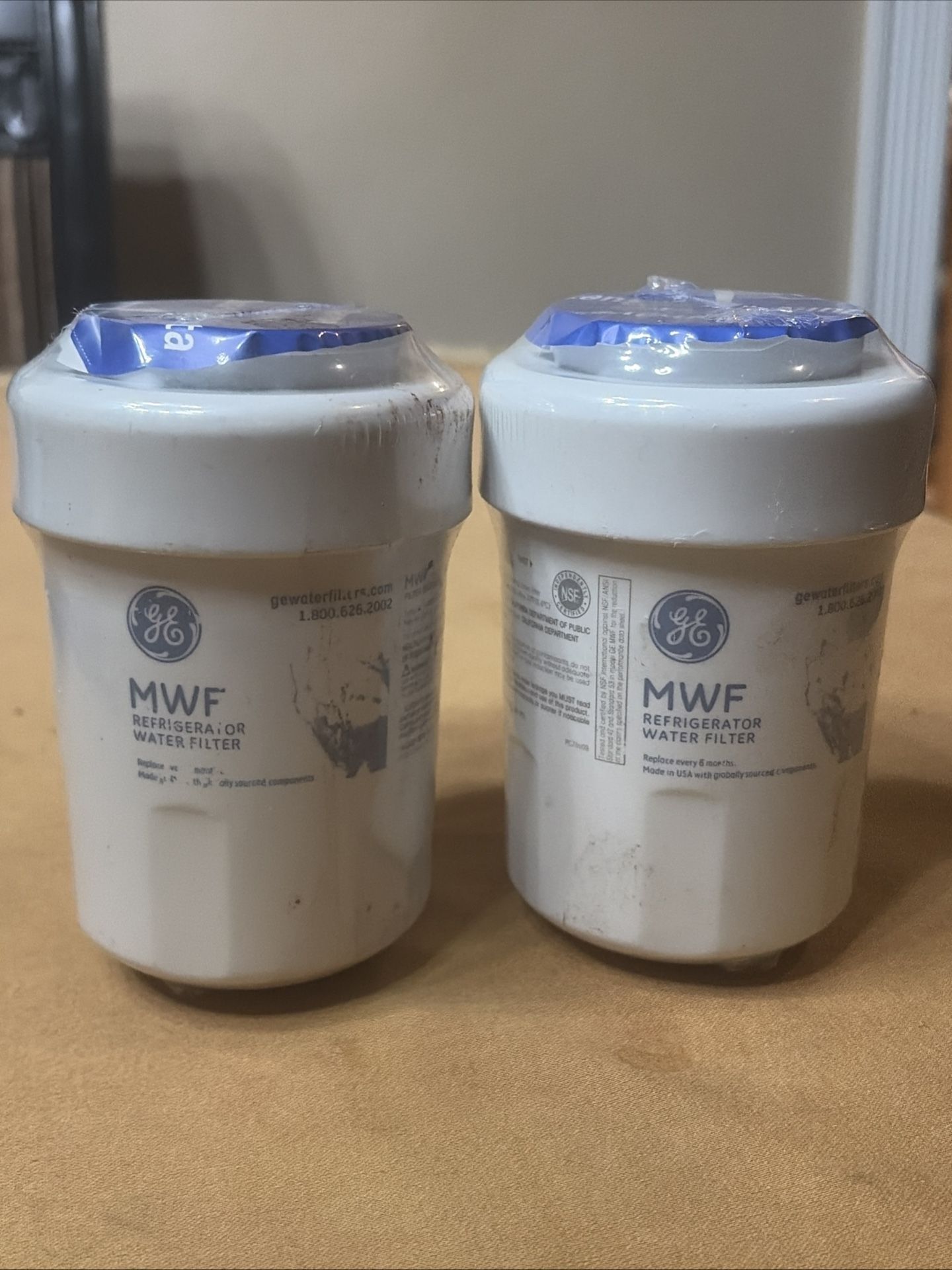 GE MWF Refrigerator Water Filter New Genuine Sealed MWF 2-Pack