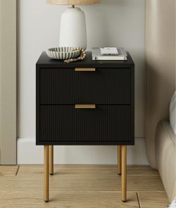 Black nightstand