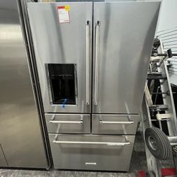 KitchenAid 5 Door Refrigerator Stainless Steel Open Box 