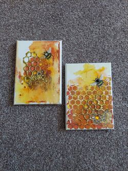 Original artwork canvas set of 2