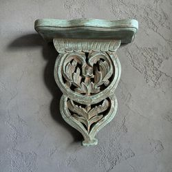  Intricately Hand Carved Wood Antique Shelves. See price List