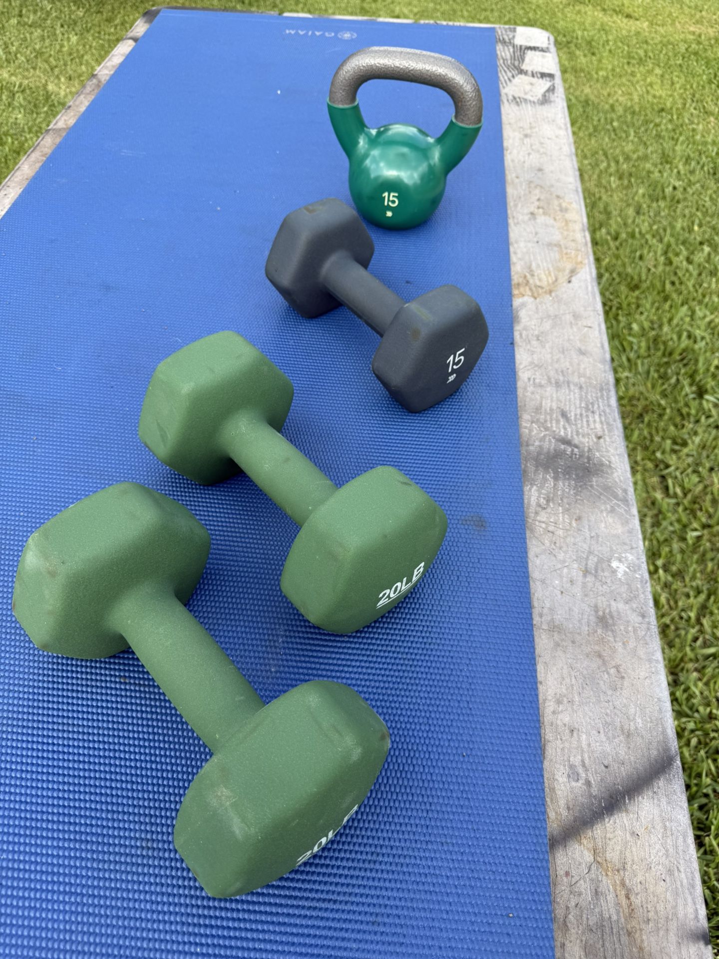 Dumbbells And Kettlebell