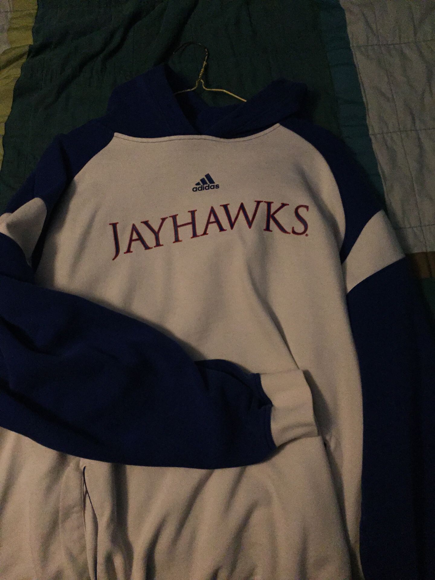Adidas Kansas Jayhawks hoodie Large