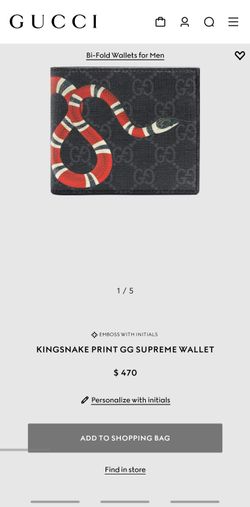 Gucci Wallet Snake