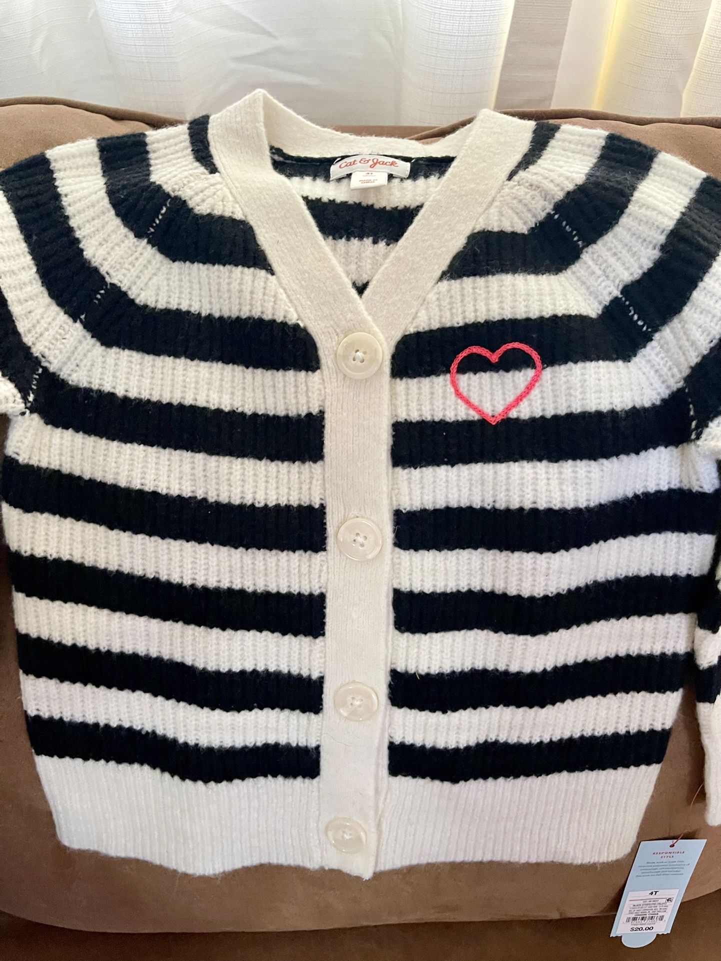 New 4T Girls Cardigan