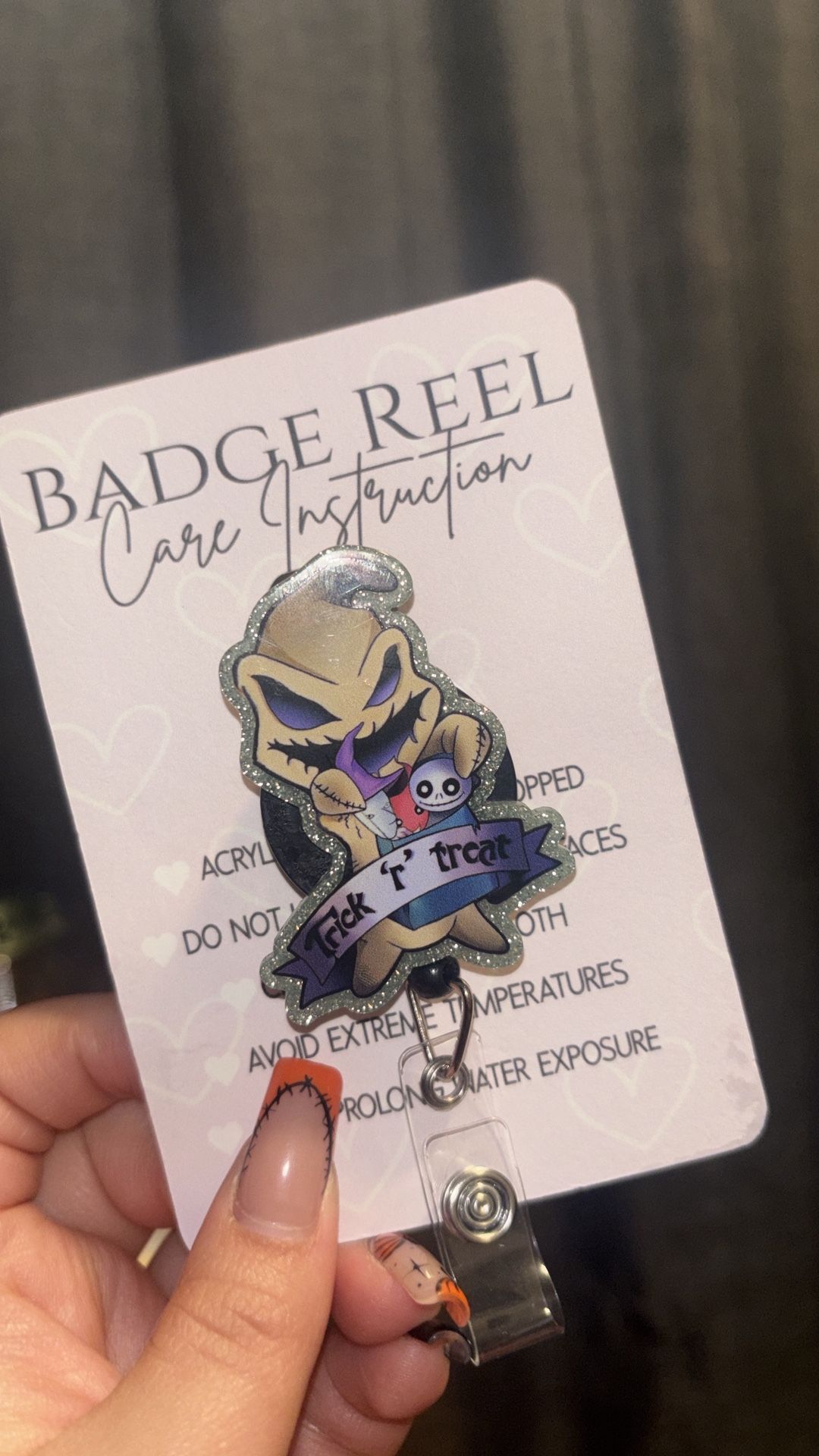 oogie boogie badge reel