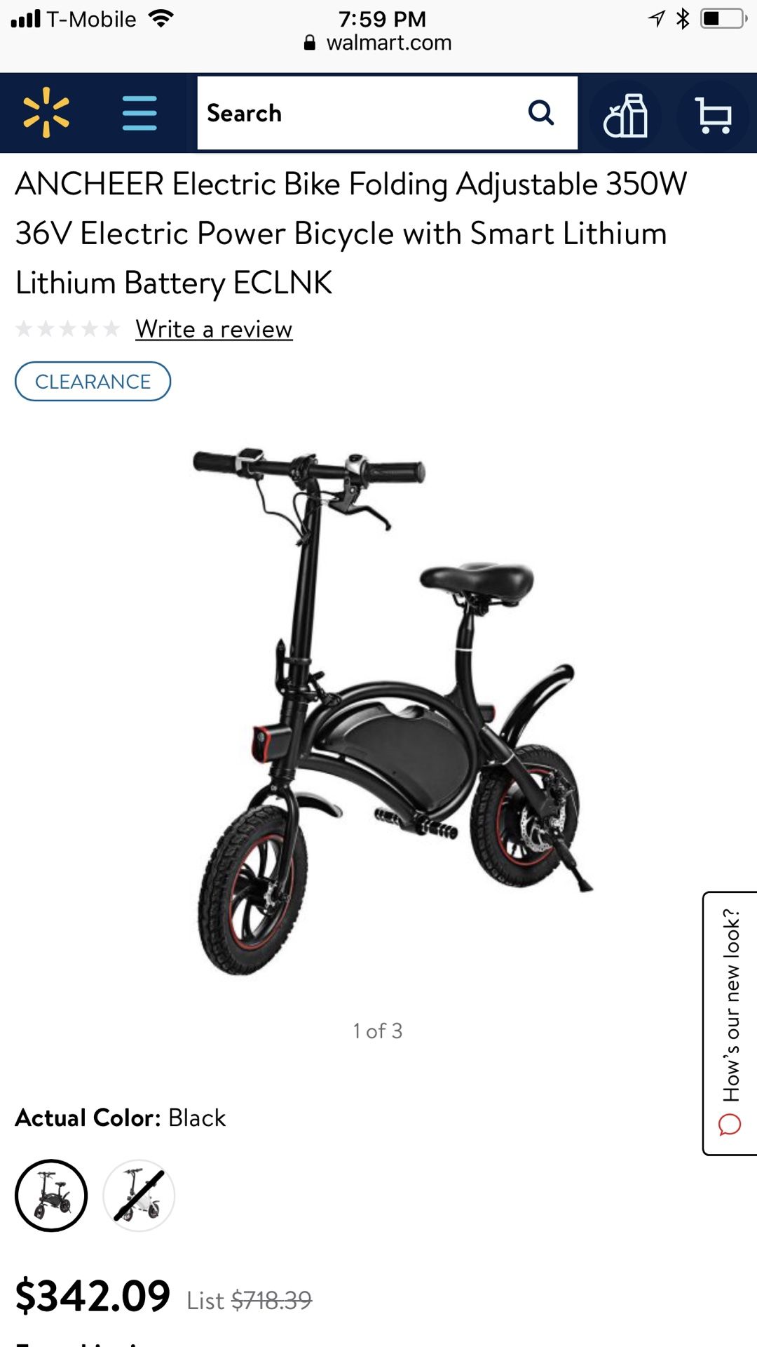 Ancheer electric foldable smart bike