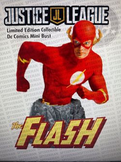 Flash mini bust  justice league statue rock statue