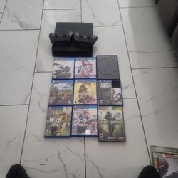 PS4 2 Controllers 9 Games $250.00