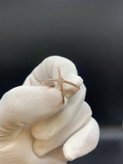 10KT RED GOLD RING #35550
