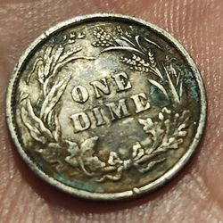 1898 Barber  Dime