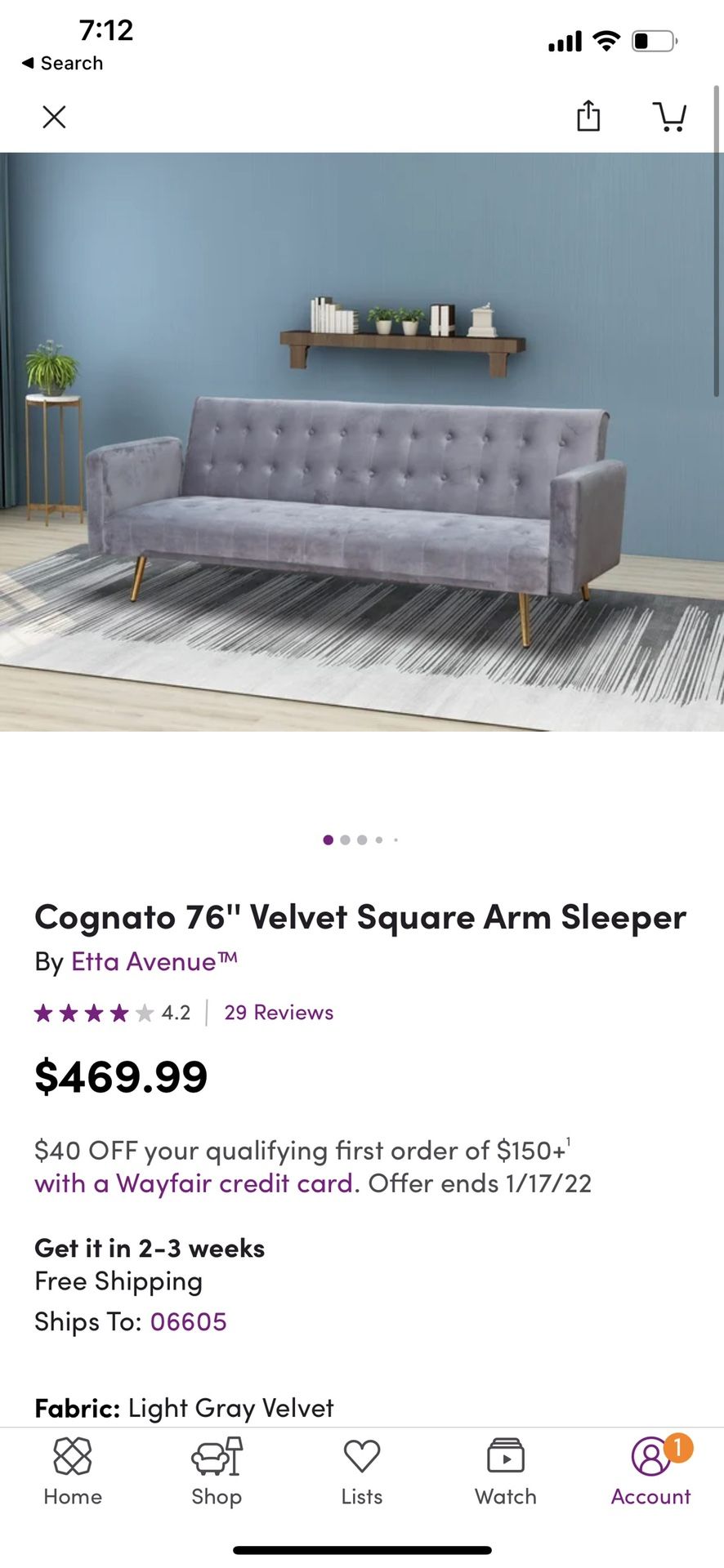 Brand New Sleeper Couch