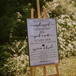 Wedding Welcome Sign 