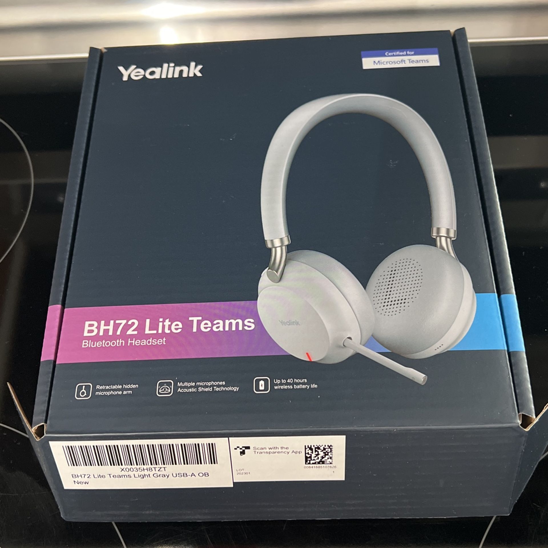 Selling Yealink Lite Teams Grey BH72 Bluetooth Wireless Headphones 